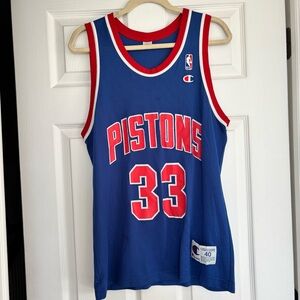 Vintage Detroit Pistons Grant Hill Champion Jersey